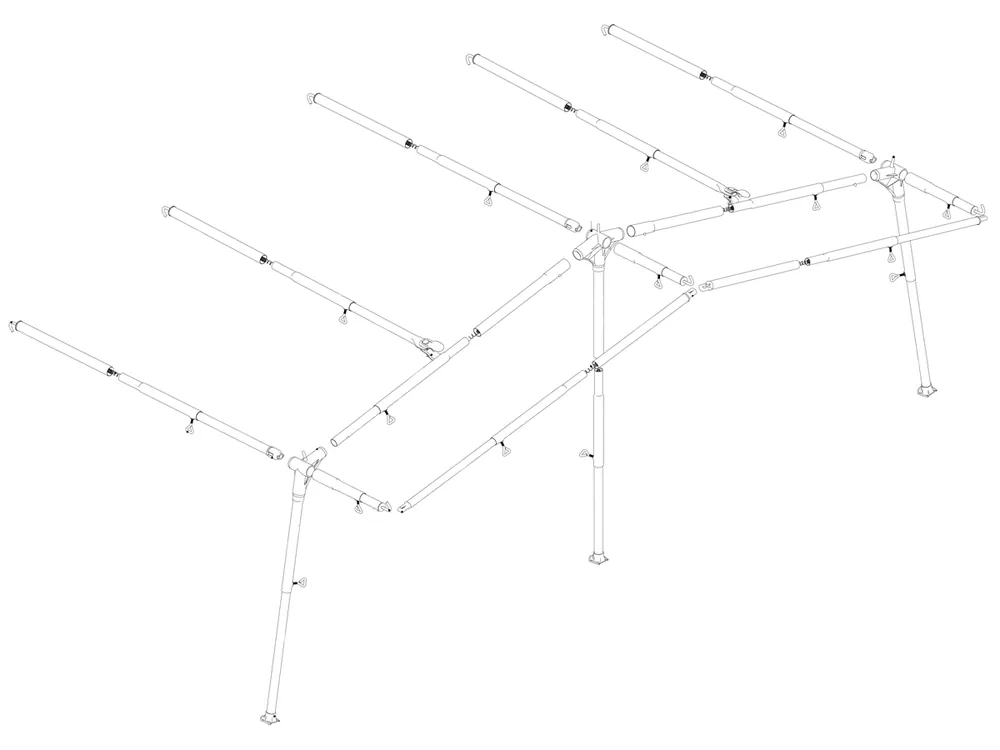 Ventura Standard 250 Prenox G18 Vorzeltgestänge Billig