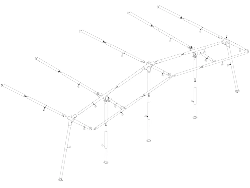 Ventura Standard 250 Prenox G19 - G20 Vorzeltgestänge Angebot