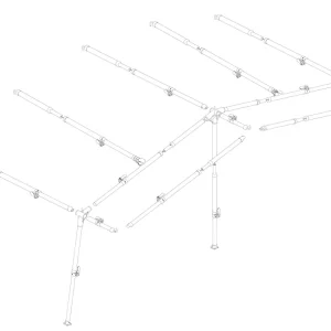 Neu Ventura Standard 250 IXL Fibermax G18 Vorzeltgestänge