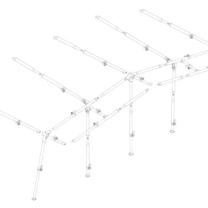 Saisonangebot Ventura Standard 250 IXL Fibermax G19 - G20 Vorzeltgestänge