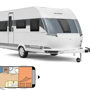 Billig Hobby De Luxe 455 UF Wohnwagen
