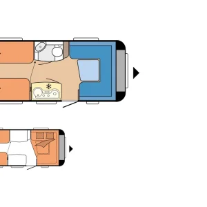 Preiswert Hobby De Luxe 460 LU Wohnwagen