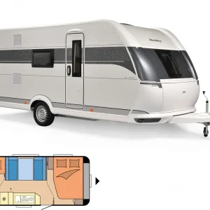 Bestseller Hobby De Luxe 545 KMF Wohnwagen
