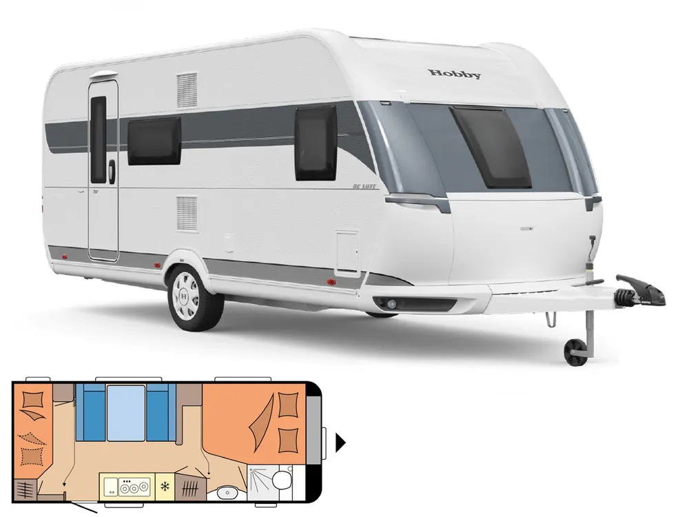 Abverkauf Hobby De Luxe 560 KMFe Wohnwagen