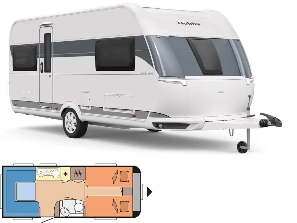 Zertifiziert Hobby Excellent 540 UL Wohnwagen
