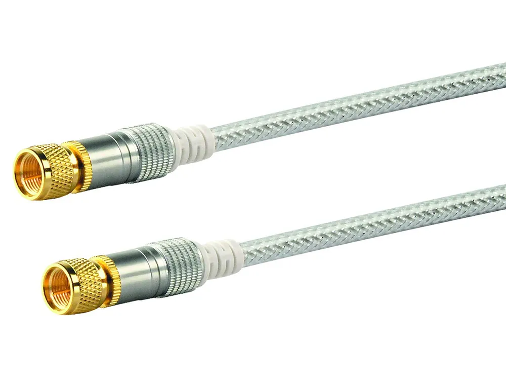 Abverkauf Schwaiger F-Stecker White Satellitenkabel - 1,5 meter