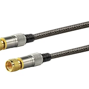 Nur Heute Schwaiger Black F-Stecker Satellitenkabel - 5 meter
