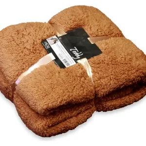 Nur Für Kurze Zeit Unique Living Teddy Decke - Hazel Brown