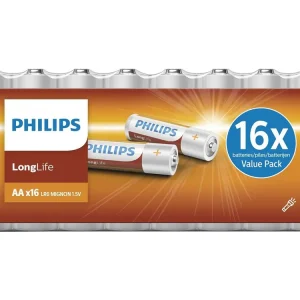Top-Preis Philips LongLife AA Batterien - 16 Stück