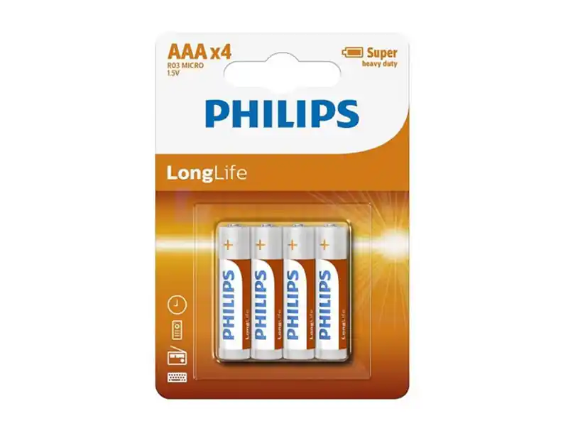 Philips LongLife AAA Batterien - 4 Stück Must-Have