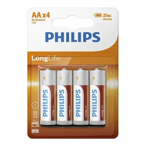 Letzte Chance Philips LongLife AA Batterien - 4 Stück