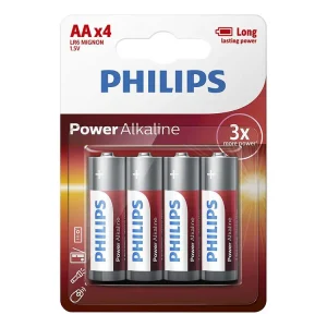 Highlight Philips Power Alkaline AA Batterien - 4 Stück