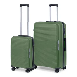 Super-Preis TravelZ Swinger 2-teilige Kofferset - Green