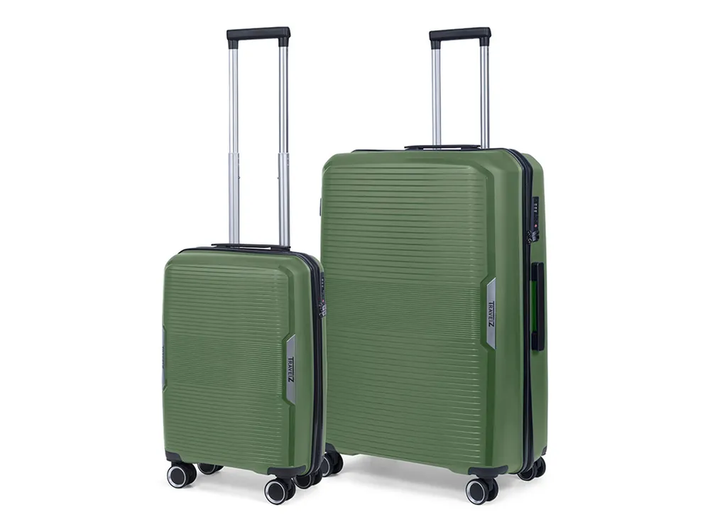 Super-Preis TravelZ Swinger 2-teilige Kofferset - Green