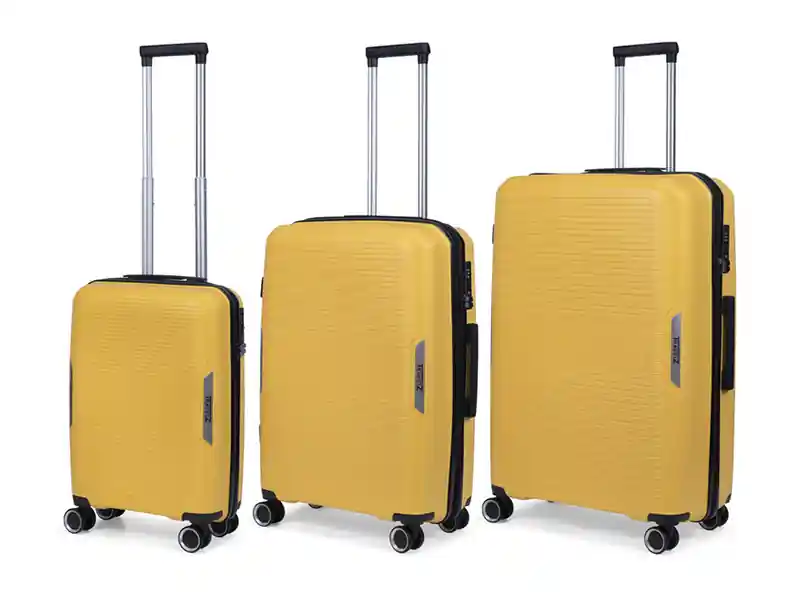 TravelZ Swinger 3-teiliges Kofferset - Yellow Knallerangebot