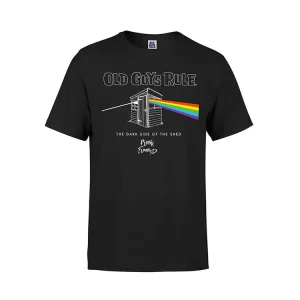 Sale Old Guys Rule Dark Side Of The Shed Herren-T-Shirt - Schwarz