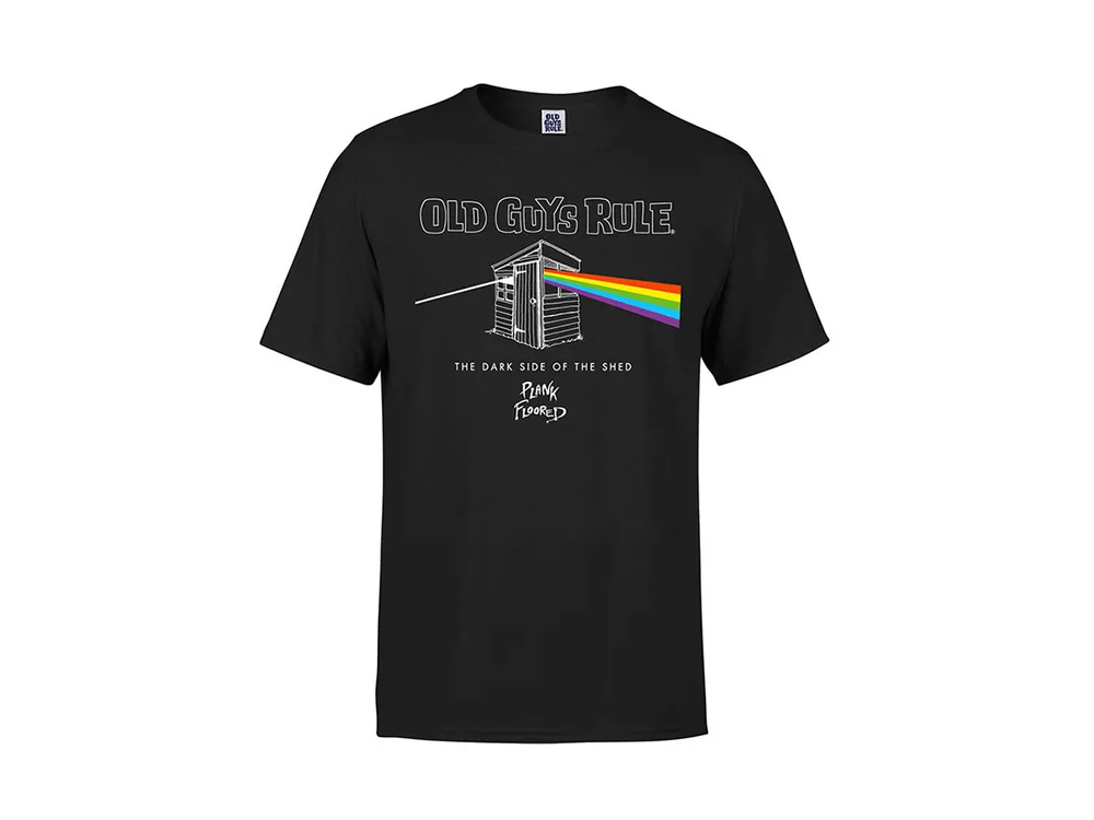 Sale Old Guys Rule Dark Side Of The Shed Herren-T-Shirt - Schwarz