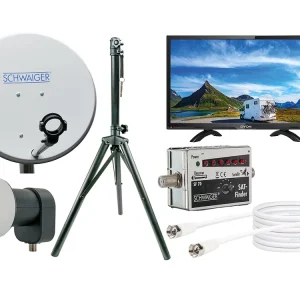 Zweite Chance Schwaiger mobile 22 Zoll TV-Satellitenanlage Sonderangebot