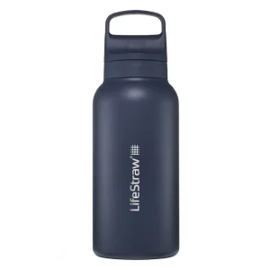 Lifestraw GO Stahl 1-Liter-Wasserflasche mit Filter - Bleu Nur Heute