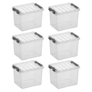 Kracherpreis Q-line 3 Liter Transparente Aufbewahrungsbox - 6 Stück