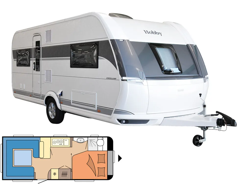 Sichere Zahlung Hobby Excellent 560 CFe 2025 Wohnwagen