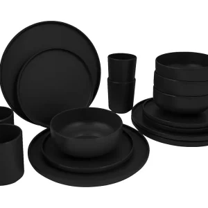 Abverkauf Bo-Camp Industrial Patom 16-teiliges Geschirrset - Black