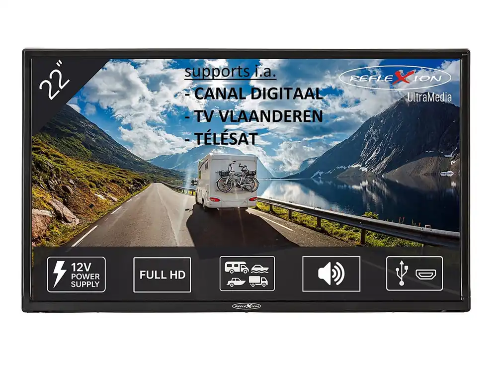 Neu Reflexion LED2225 Camping LED TV Fernseher