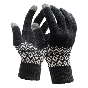 Beliebt R2B Touchscreen Handschuhe Winter Herren & Damen - Schwarz