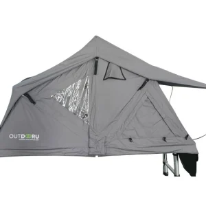 OutdoorU Compact 2 Pers Dachzelt inkl. Dachfenster - Grau Schnäppchen