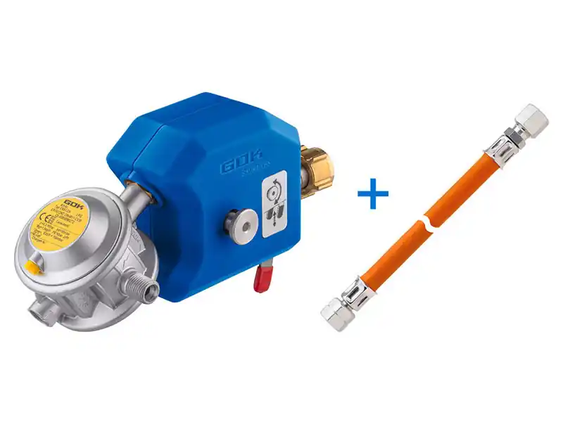 Zweite Chance GOK Caramatic SafeDrive 50mbar G12 Gasdruckregler Markenprodukt
