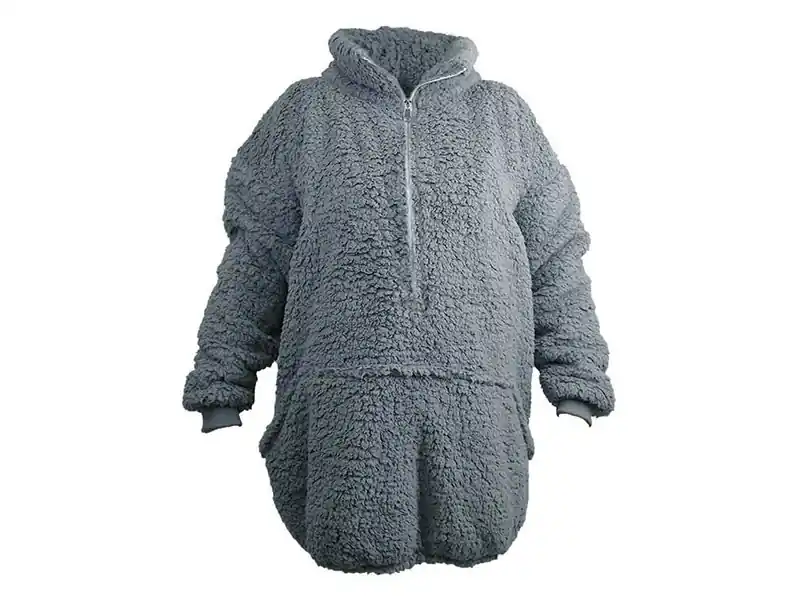 Unique Living Willow Long oversized Hoodie - Dark Grey Jetzt Bestellen