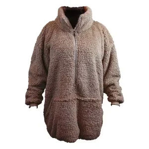 Versand Am Gleichen Tag Unique Living Willow Long oversized Hoodie - Taupe