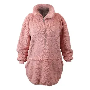 Unique Living Willow Long oversized Hoodie - Old Pink Begrenztes Angebot