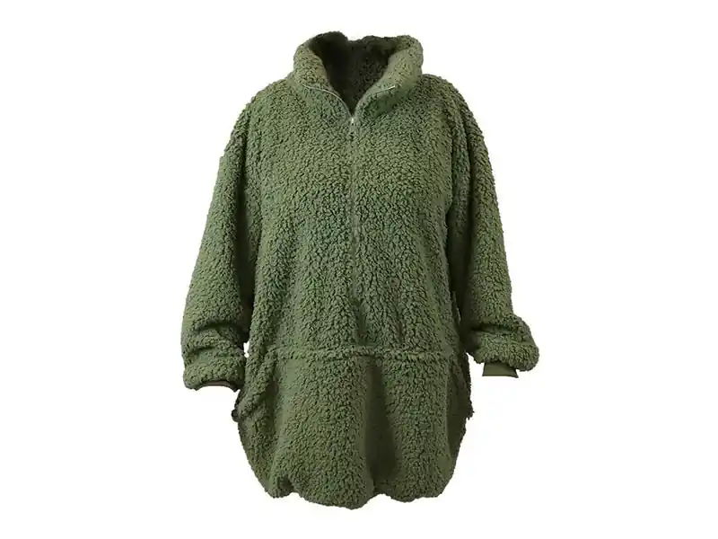 Unique Living Willow Long oversized Hoodie - Winter Green Abverkauf