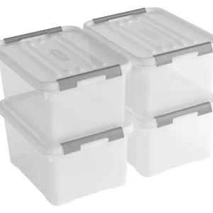 Neu Im Sortiment Curver Handy+ 15 Liter Aufbewahrungsbox mit Deckel - 4 Stück