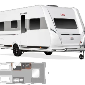 Geprüft LMC Videro 510 E 2025 Wohnwagen