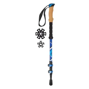 Preisknaller Abbey Camp teleskopischer Wanderstock - Blau