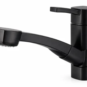 Comet Capri Piccina Mischbatterie mit ausziehbarem Duschkopf – Black Expressversand