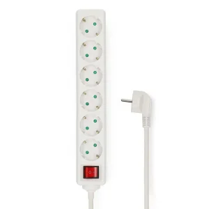 Nedis ESOC630F2WT 6-Fach Steckdosenleiste - 3 Meter Bestseller