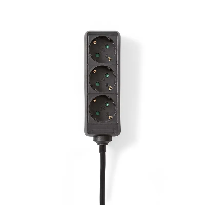 Sichere Zahlung Nedis ESOC350F1BK 3-Fach Steckdosenleiste - 5 Meter