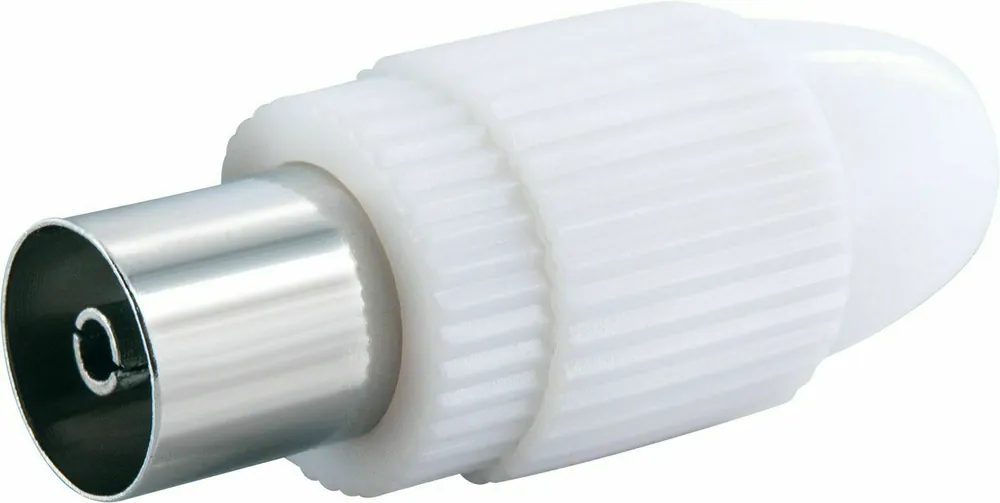 Begrenztes Angebot Schwaiger Koax-Stecker - Weiß