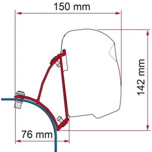Direktkauf Fiamma F43 Adapter VW T5/T6 Transporter Multivan Lift Roof