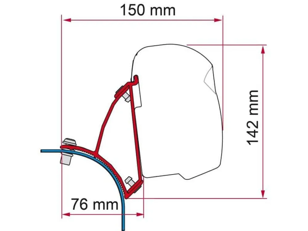 Direktkauf Fiamma F43 Adapter VW T5/T6 Transporter Multivan Lift Roof