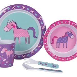 Geprüft Kampa Unicorns 5-teiliges Kindergeschirrset