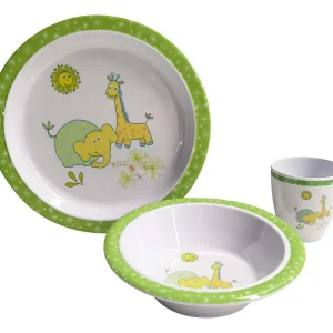 Sonderangebot Gimex Kids Line Wildlife 3-teiliges Geschirrset