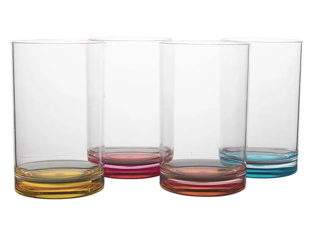 Direkt Vom Hersteller Gimex Colour Line Rainbow 320ml set van 4 Wassergläser