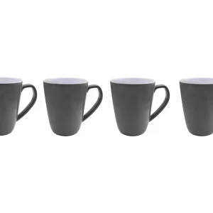 Echt Bo-Camp Two-Tone L Satz mit 4 Bechern - Grey