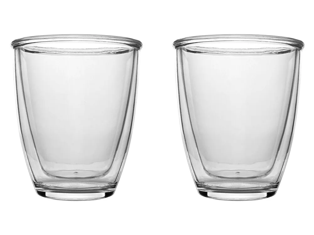 Bo-Camp 340 ml Set von 2 Doppelwandiges Isolierter Gläser Super-Preis