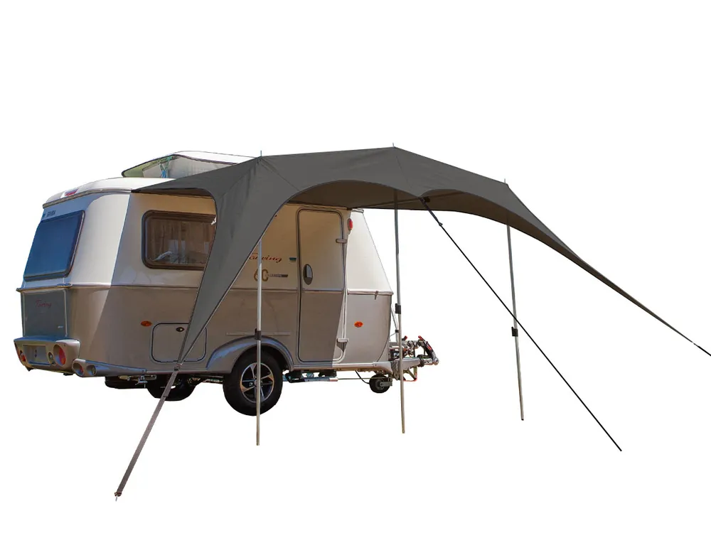 Campooz Travelling Sonnensegel 260 cm - Schwarz Knallerangebot