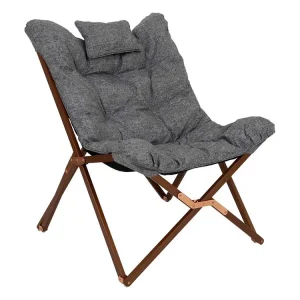 Markenware Bo-Camp Urban Bloomsbury Comfort Grey Relaxsessel